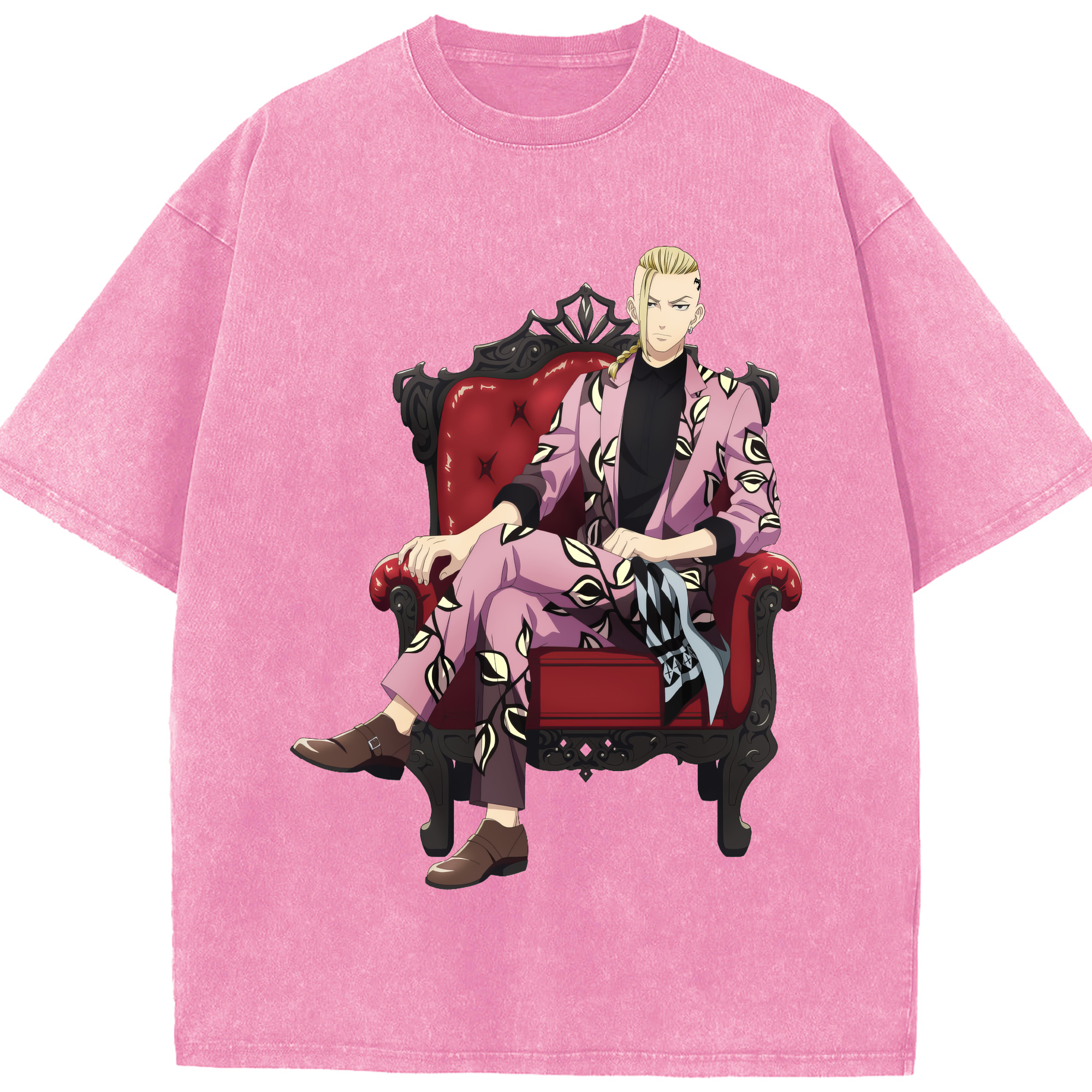 （画像用） 東京リベンジャーズ Tokyo Revengers 綿100% ヴィンテージ風 半袖Tシャツ（フロントプリント）